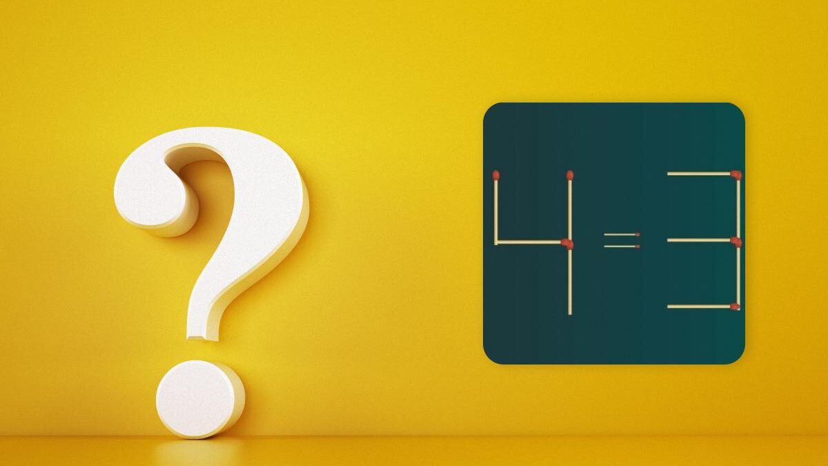 È un puzzle complicato per i più brillanti: basta spostare un fiammifero per risolverlo