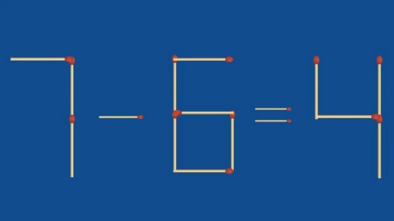 Il puzzle dell'uomo più intelligente: rimuovi due corrispondenze e ottieni la risposta corretta