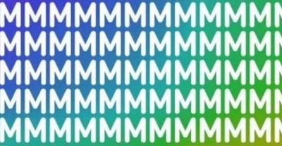 Puzzle per vedenti: trova la lettera W in 11 secondi.