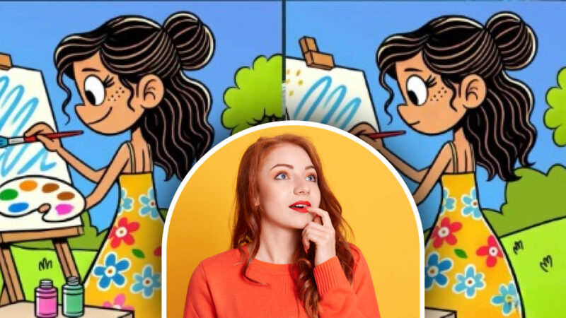 Qual è la differenza tra le due ragazze: solo un "vero detective" può scoprirlo in 25 secondi.