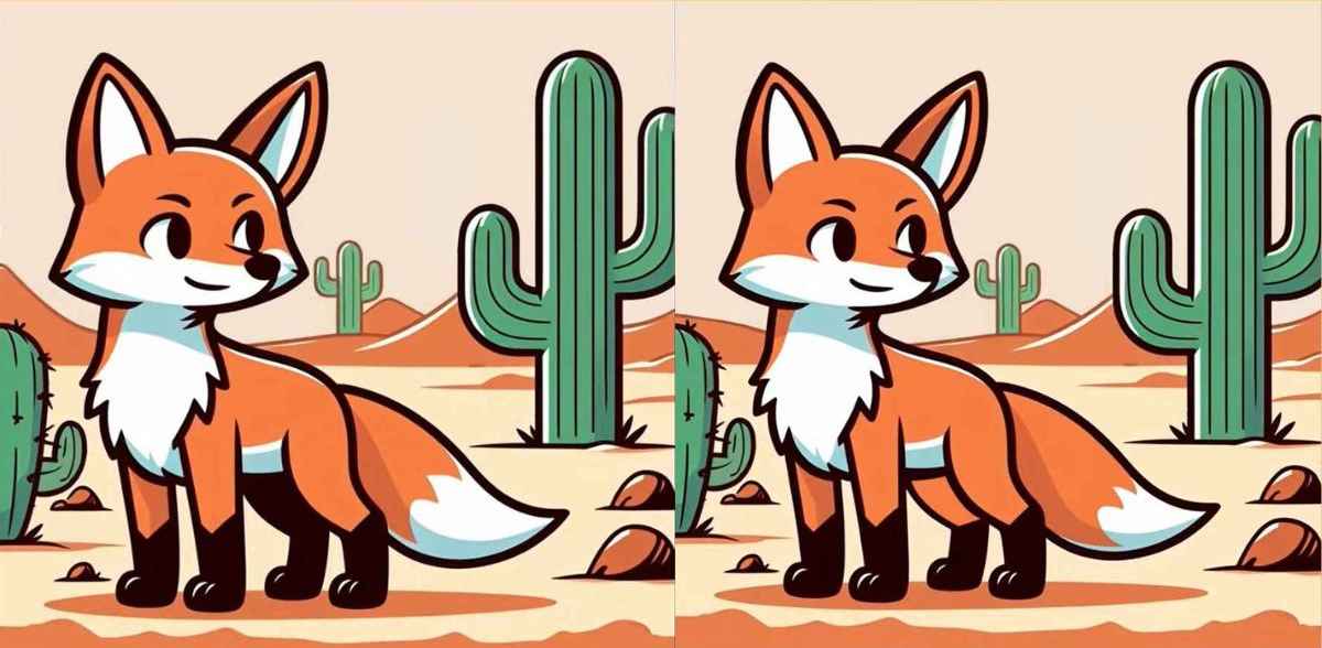 Red Fox Puzzle: devi trovare tre differenze in 11 secondi