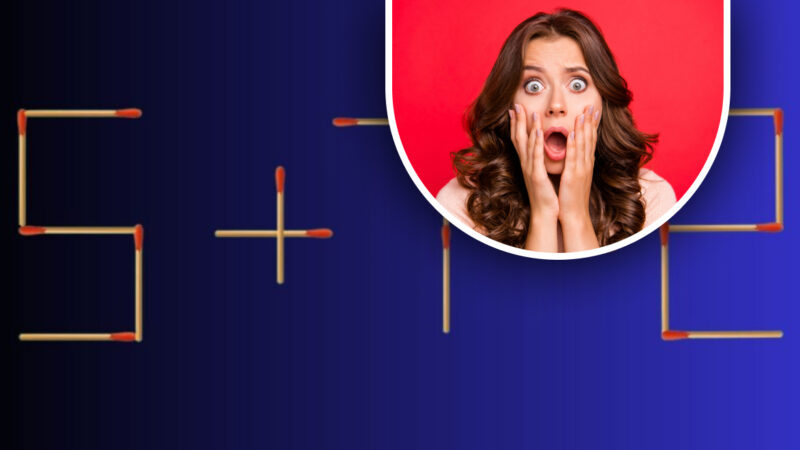 Se sposti i fiammiferi in modo che l'esempio sia corretto: l'indovinello dà 9 secondi