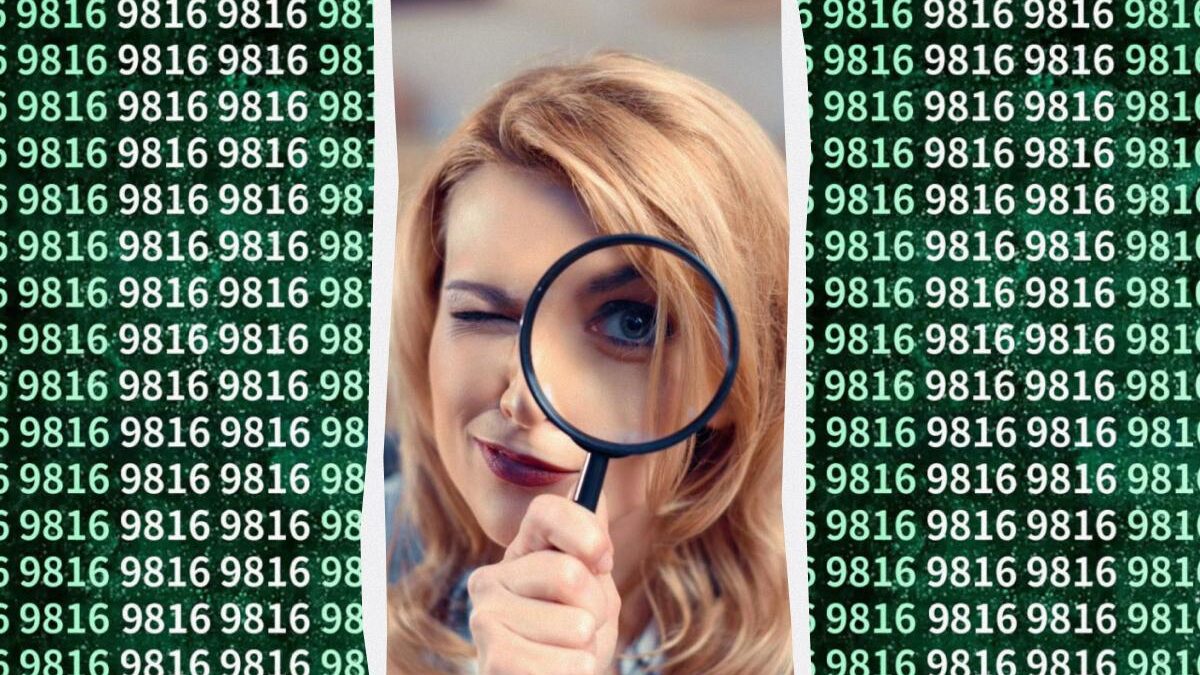 Solo chi ha la vista acuta riesce a individuare il numero 9876 in 15 secondi: una complessa illusione ottica