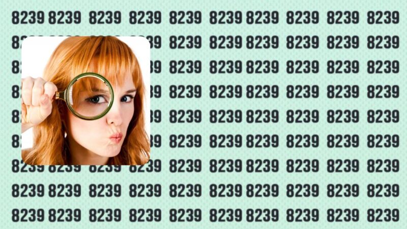 Test di logica rompicapo: trova i numeri spaiati in 9 secondi