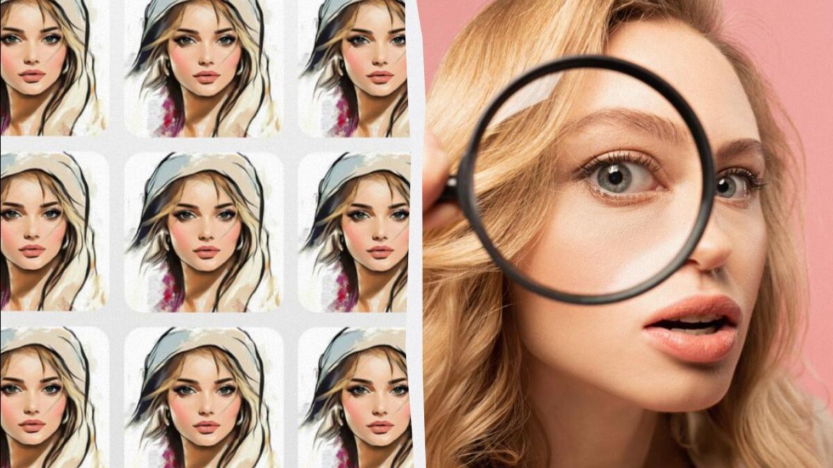 Un puzzle estremamente difficile: devi trovare una donna speciale in nove secondi.