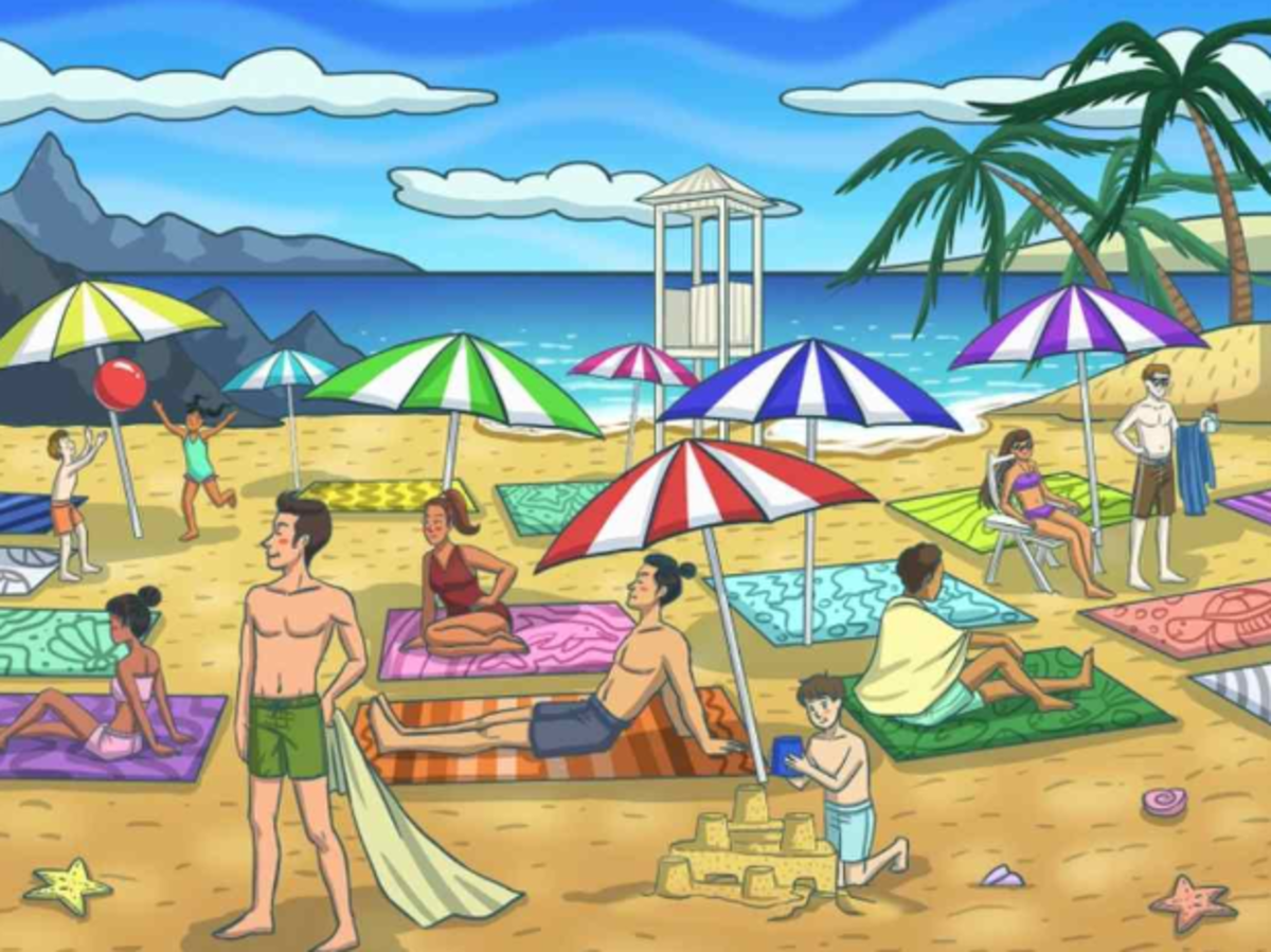 Prova a trovare l'immagine del delfino/lato positivo nel puzzle in pochi secondi